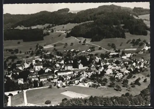 AK Bäretswil /ZH., Ortsansicht, Fliegeraufnahme