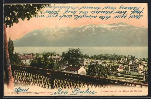 AK Lausanne, Lausanne et les Alpes de Savoie