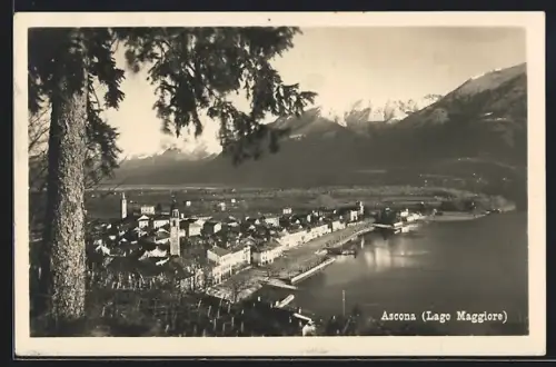 AK Ascona /Lago Maggiore, Ortsansicht am Ufer