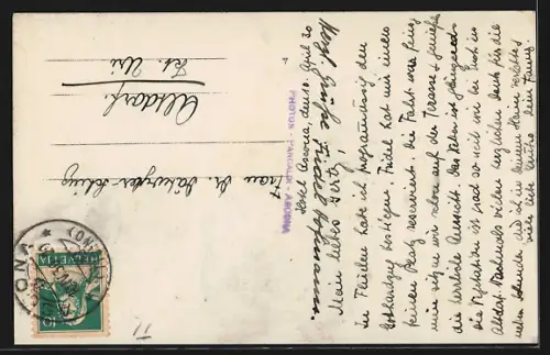 AK Ascona, Ortsansicht aus der Vogelschau