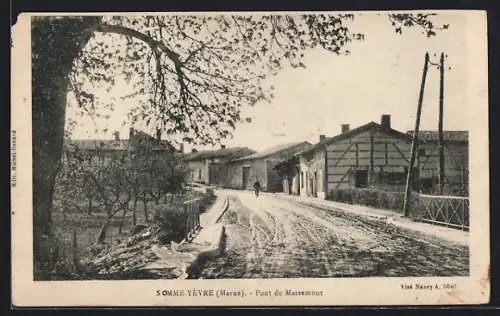 AK Somme Yévre /Marne, Pont de Massemont