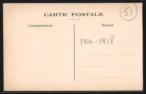 AK Souain /Champagne, La Front de Champagne, Souain et le Cimetière Militaire