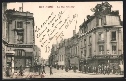 AK Reims, La Rue Chanzy