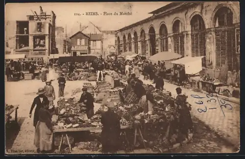 AK Reims, Place du Marché