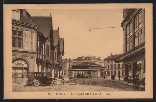 AK Reims, La Place du Marché