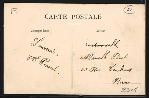 AK Sommepy, Place de la Marché