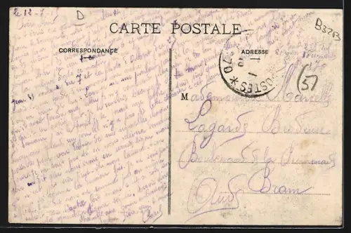 AK Somme-Suippes, Rue de la Dava