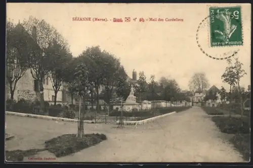 AK Sézanne /Marne, Mail des Cordeliers