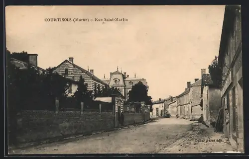 AK Courtisols /Marne, Rue Saint-Martin