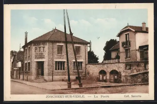 AK Jonchery-sur-Vesle, La Poste et bâtiments environnants
