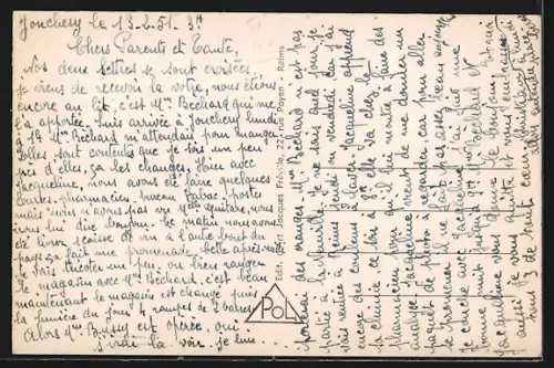 AK Jonchery-sur-Vesle, La Poste et bâtiments environnants