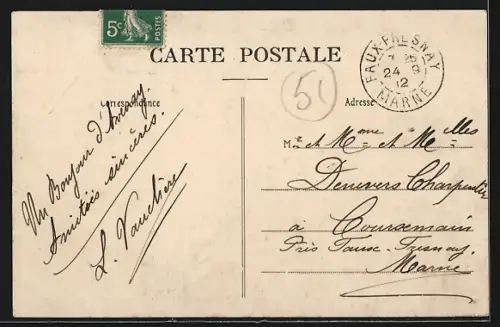 AK Avenay /Marne, Le Portail de l`Église