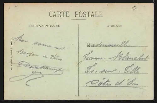 AK Épernay, Entrée du Quartier de Cavalerie