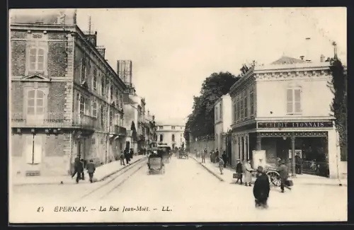 AK Épernay, La Rue Jean-Moët