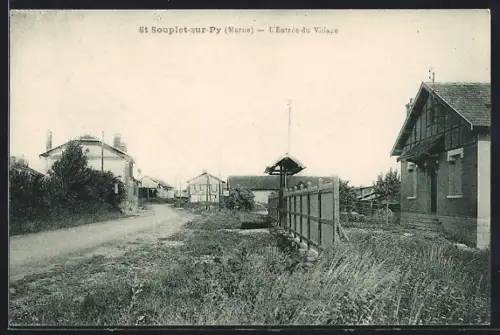 AK St. Souplet-sur-Py /Marne, L`Entrée du Village
