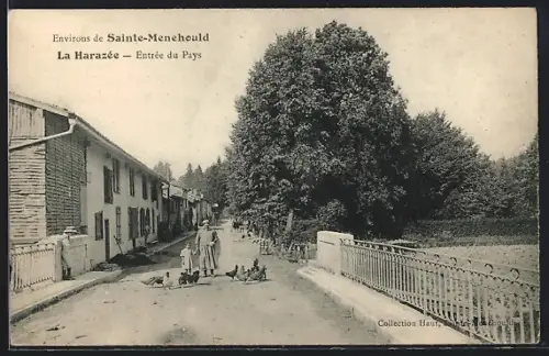 AK La Harazée près Sainte-Menehould, Entrée du Pays