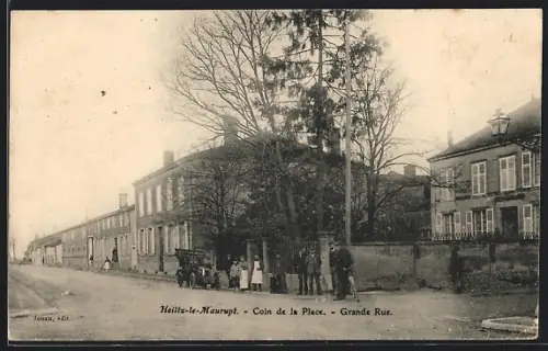 AK Heiltz-le-Maurupt, Coin de la Place, Grande Rue