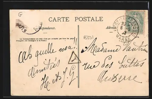 AK Heiltz-le-Maurupt, Coin de la Place, Grande Rue