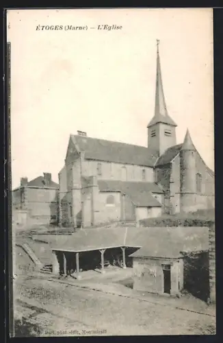 AK Étoges /Marne, L`Église