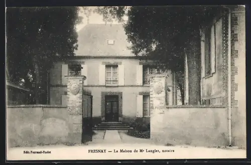 AK Fresnay, La Maison de Mr Langlet, notaire