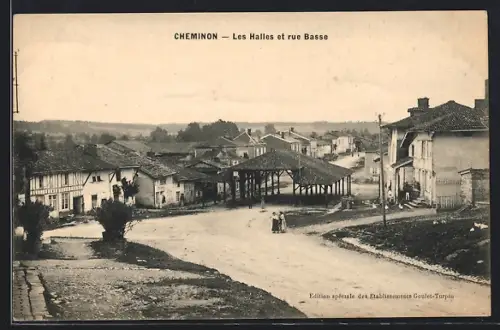 AK Cheminon, Les Halles et rue Basse