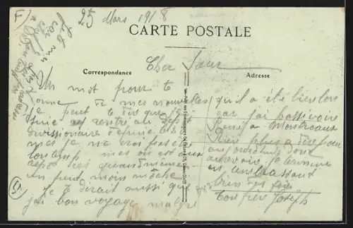 AK Connantre /Marne, Route de Fère-Champenoise