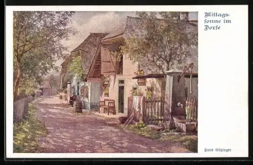 Künstler-AK Hans Götzinger: Schwanenstadt, Motiv aus Eglsee, Deutscher Schulverein