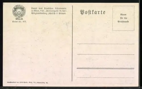 Künstler-AK Hans Götzinger: Schwanenstadt, Motiv aus Eglsee, Deutscher Schulverein