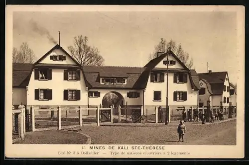 AK Ensisheim, Mines de Kali Ste-Thérèse, Cité No. 3 à Bollwiller