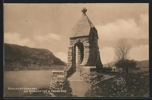 AK Unterägeri, Schlachtdenkmal am Morgarten & Ägerisee