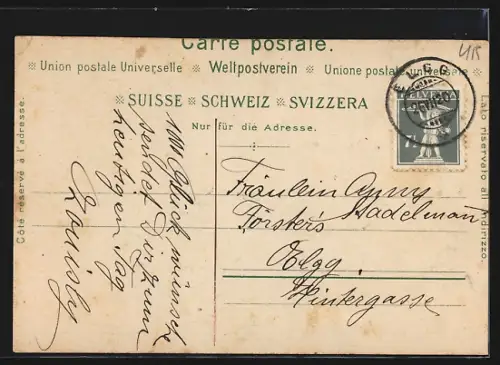 AK Rütli, Gasthaus mit Kl. Mythen u. Gr. Mythen