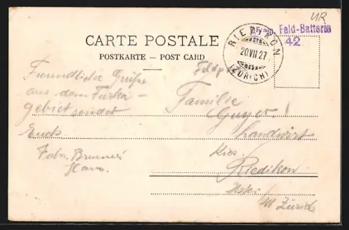 AK Realp, Totalansicht aus der Vogelschau