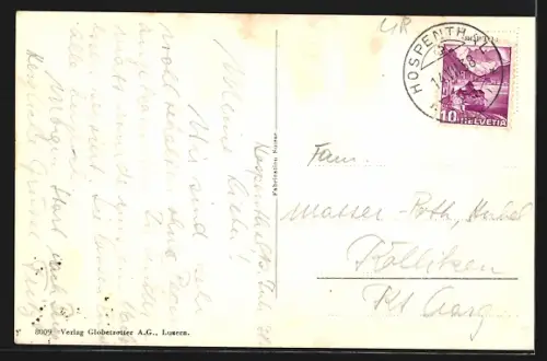 AK Hospenthal, Teilansicht mit Turm