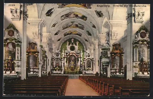 AK Engelberg, Inneres der Klosterkirche