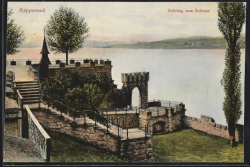AK Rapperswil /SG, Aufstieg zum Schloss