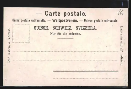 AK Rapperswil /SG, Teilansicht mit Bergen