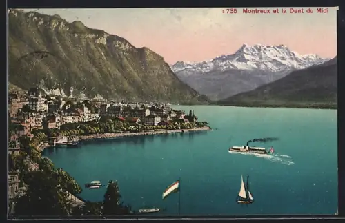 AK Montreux, Panorama et la Dent du Midi