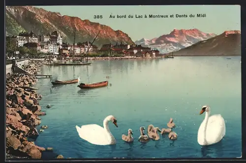 AK Montreux, Au bord du Lac et Dents du Midi