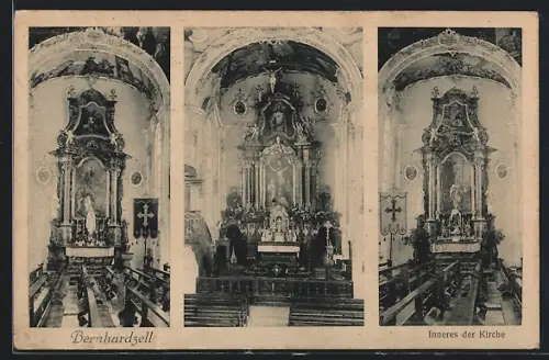 AK Bernhardzell, Inneres der Kirche