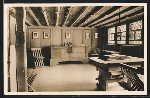 AK Wildhaus /SG, Geburtshaus von Ulrich Zwingli, Innenansicht