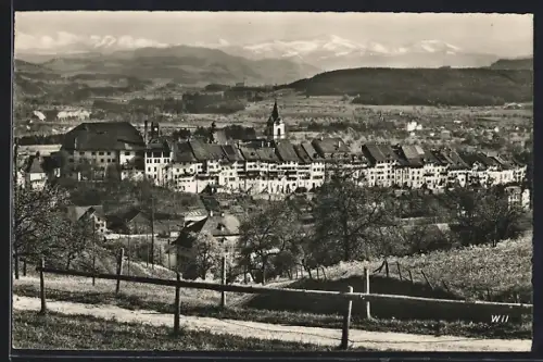 AK Wil /SG, Gesamtansicht mit Kirche