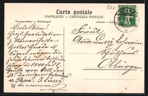 AK Stans, Gesamtansicht aus der Vogelschau