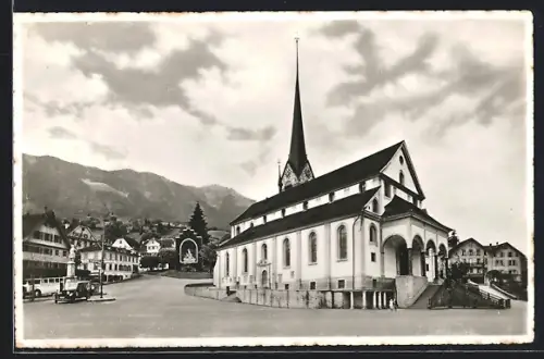 AK Stans, Kirche und Winkelrieddenkmal