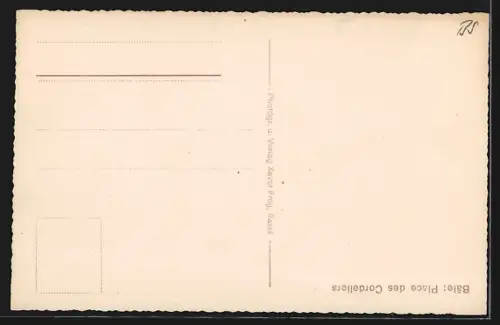 AK Basel, Blick auf den Barfüsserplatz