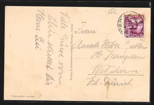 AK Elm, Ortsansicht mit Sardonagruppe