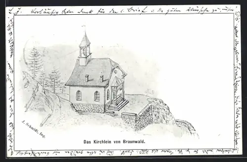 AK Braunwald, Kirchlein von Braunwald