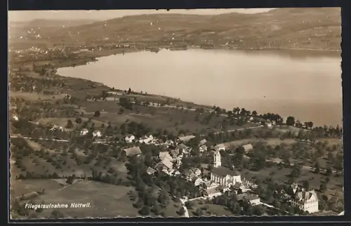 AK Nottwil, Ortsansicht, Fliegeraufnahme