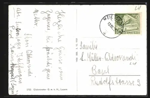 AK Meierskappel, Totalansicht aus der Vogelschau