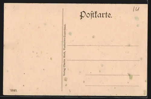 AK Marbach, Ortsansicht mit Grünhorn