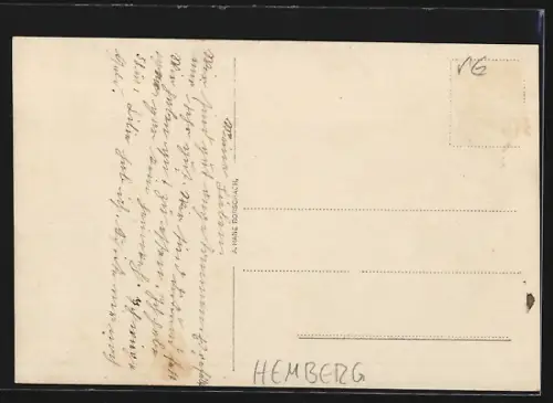 AK Hemberg, Ortsansicht aus der Vogelschau